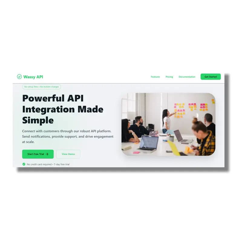 Wassy is a complete WhatsApp API integration platform that allows businesses and developers to connect WhatsApp messaging into their own systems without the need for an official business account. It supports notifications, customer support, and automated messaging at scale, offering flexibility and easy integration with custom software. The platform is designed for scalability, security, and seamless user experience.